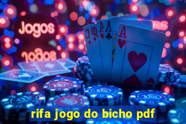 rifa jogo do bicho pdf